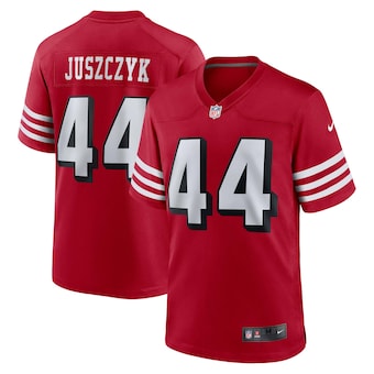 mens nike kyle juszczyk scarlet san francisco 49ers alternat